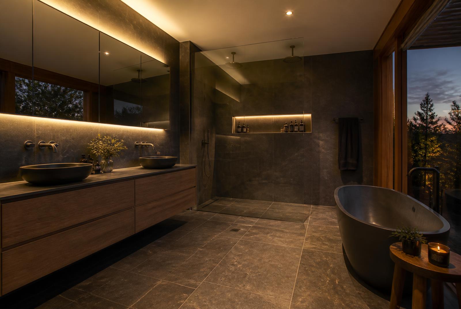 Bathroom renovation interior