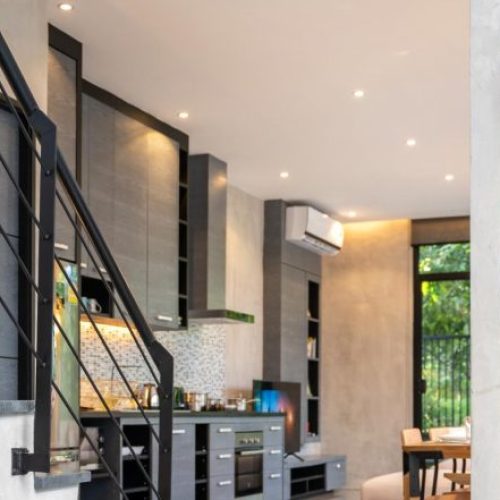 home interior design in living room of the house